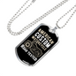 Road Tested Motorcyle Biker Necklace Stainless Steel or 18k Gold Dog Tag 24"-Express Your Love Gifts