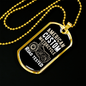 Road Tested Motorcyle Biker Necklace Stainless Steel or 18k Gold Dog Tag 24"-Express Your Love Gifts