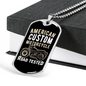 Road Tested Motorcyle Biker Necklace Stainless Steel or 18k Gold Dog Tag 24"-Express Your Love Gifts