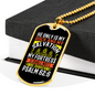 Rock And My Salvation Christian Necklace Stainless Steel or 18k Gold Dog Tag 24" Chain-Express Your Love Gifts