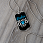 Rockin' Beagle Dad Life Necklace Stainless Steel or 18k Gold Dog Tag 24" Chain-Express Your Love Gifts