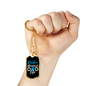 Rockin' Beagle Dad Life Necklace Stainless Steel or 18k Gold Dog Tag 24" Chain-Express Your Love Gifts