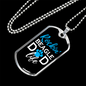 Rockin' Beagle Dad Life Necklace Stainless Steel or 18k Gold Dog Tag 24" Chain-Express Your Love Gifts