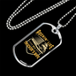 Rockin' Life As A Trucker'S Wife Dog Tag Stainless Steel or 18k Gold 24" Chain-Express Your Love Gifts