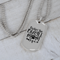 Rockin' the Beagle Mom Life Necklace Stainless Steel or 18k Gold Dog Tag 24" Chain-Express Your Love Gifts