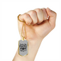 Rockin' the Beagle Mom Life Necklace Stainless Steel or 18k Gold Dog Tag 24" Chain-Express Your Love Gifts