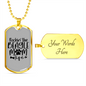Rockin' the Beagle Mom Life Necklace Stainless Steel or 18k Gold Dog Tag 24" Chain-Express Your Love Gifts