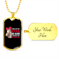 Rolled Eyes Horse Necklace Stainless Steel or 18k Gold Dog Tag 24" Chain-Express Your Love Gifts