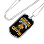 Romantic Crypto Crypto Necklace Stainless Steel or 18k Gold Dog Tag 24" Chain-Express Your Love Gifts