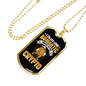 Romantic Crypto Crypto Necklace Stainless Steel or 18k Gold Dog Tag 24" Chain-Express Your Love Gifts