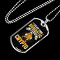 Romantic Crypto Crypto Necklace Stainless Steel or 18k Gold Dog Tag 24" Chain-Express Your Love Gifts