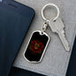 Ronin Mask Devil Keychain Dog Tag Stainless Steel or 18k Gold-Express Your Love Gifts