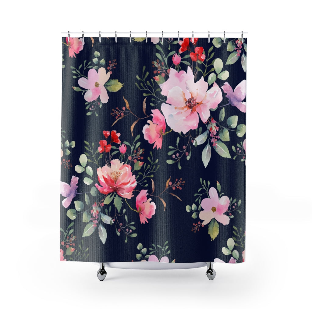 Rose Flower Stylish Design 71" x 74" Elegant Waterproof Shower Curtain for a Spa-like Bathroom Paradise Exceptional Craftsmanship-Express Your Love Gifts
