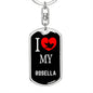 Rosella Bird Lover Keyring Keychain Stainless Steel or 18k Gold-Express Your Love Gifts