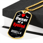 Rosella Bird Necklace Stainless Steel or 18k Gold Dog Tag 24" Chain-Express Your Love Gifts