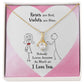 Roses are Red Alluring Ribbon Necklace Message Card-Express Your Love Gifts