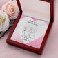 Roses are Red Alluring Ribbon Necklace Message Card-Express Your Love Gifts