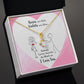 Roses are Red Alluring Ribbon Necklace Message Card-Express Your Love Gifts
