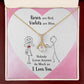 Roses are Red Alluring Ribbon Necklace Message Card-Express Your Love Gifts