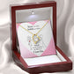 Roses are Red Forever Necklace w Message Card-Express Your Love Gifts