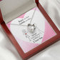 Roses are Red Forever Necklace w Message Card-Express Your Love Gifts
