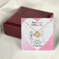 Roses are Red Infinity Knot Necklace Message Card-Express Your Love Gifts