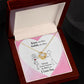 Roses are Red Infinity Knot Necklace Message Card-Express Your Love Gifts