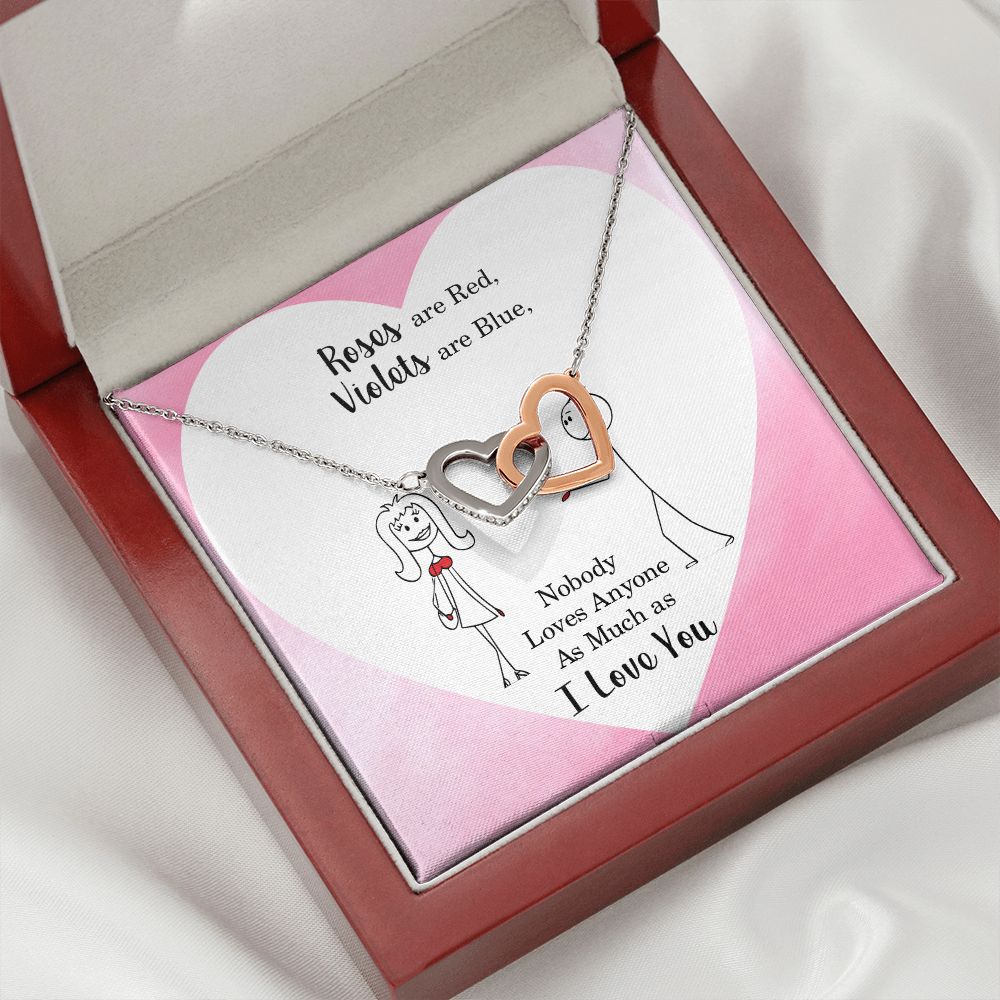 Roses are Red Inseparable Necklace-Express Your Love Gifts