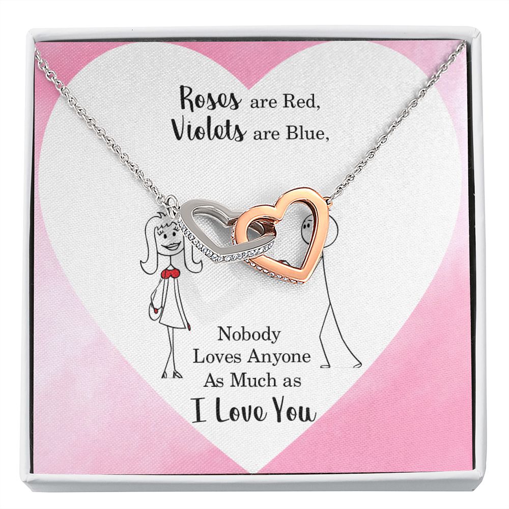Roses are Red Inseparable Necklace-Express Your Love Gifts