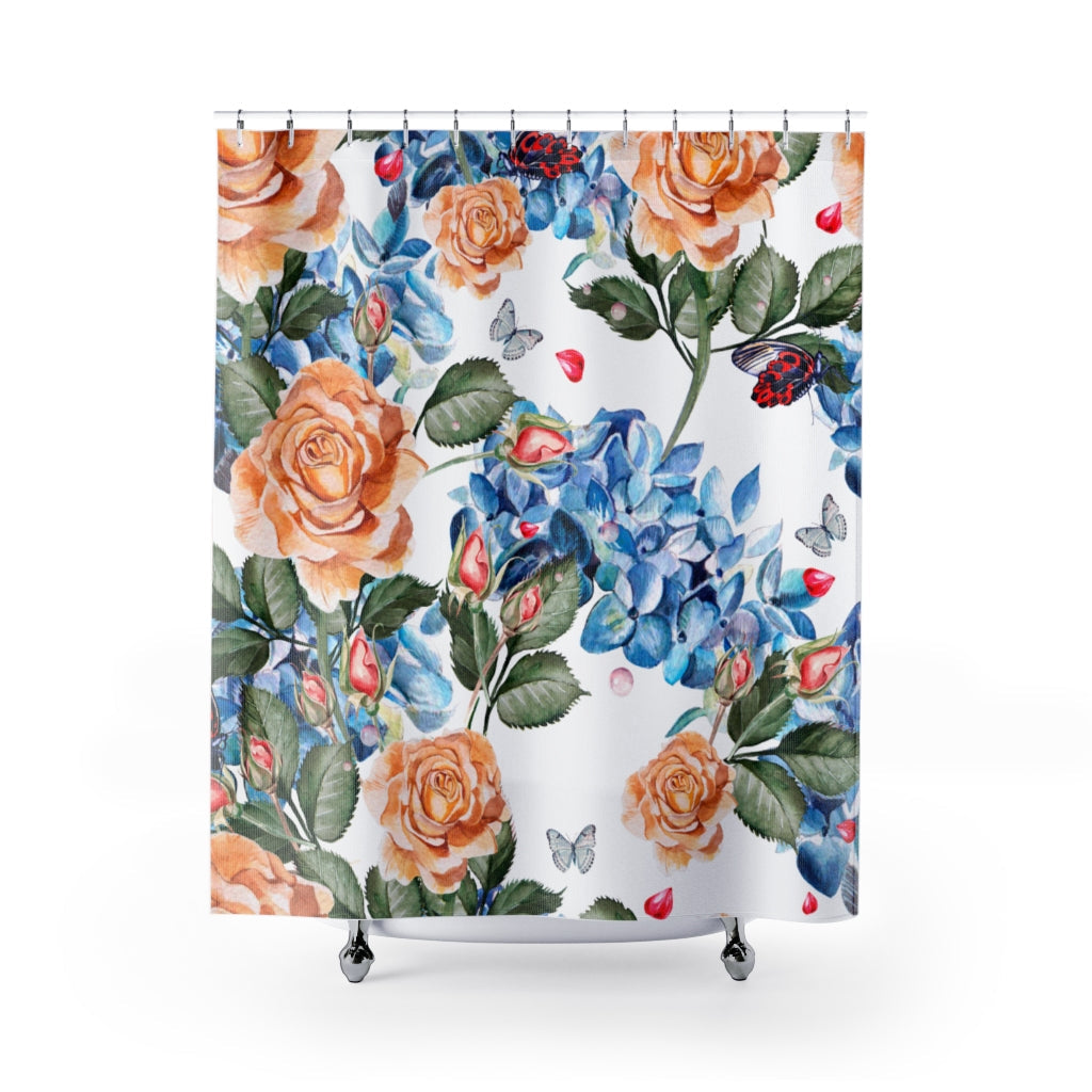 Roses Buds Lavender Stylish Design 71" x 74" Elegant Waterproof Shower Curtain for a Spa-like Bathroom Paradise Exceptional Craftsmanship-Express Your Love Gifts