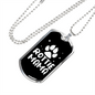 Rottie Mama Necklace Stainless Steel or 18k Gold Dog Tag 24" Chain-Express Your Love Gifts