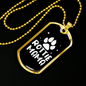 Rottie Mama Necklace Stainless Steel or 18k Gold Dog Tag 24" Chain-Express Your Love Gifts