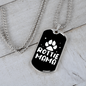 Rottie Mama Necklace Stainless Steel or 18k Gold Dog Tag 24" Chain-Express Your Love Gifts