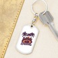 Roulette Gambler Keychain Stainless Steel or 18k Gold Dog Tag Keyring-Express Your Love Gifts