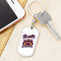 Roulette Gambler Keychain Stainless Steel or 18k Gold Dog Tag Keyring-Express Your Love Gifts