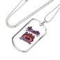 Roulette Gambler Necklace Stainless Steel or 18k Gold Dog Tag 24-Express Your Love Gifts