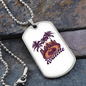 Roulette Gambler Necklace Stainless Steel or 18k Gold Dog Tag 24-Express Your Love Gifts