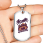 Roulette Gambler Necklace Stainless Steel or 18k Gold Dog Tag 24-Express Your Love Gifts