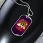 Royal Casino Gambler Necklace Stainless Steel or 18k Gold Dog Tag 24-Express Your Love Gifts