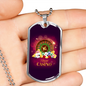 Royal Casino Gambler Necklace Stainless Steel or 18k Gold Dog Tag 24-Express Your Love Gifts