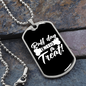 Ruff Day Necklace Stainless Steel or 18k Gold Dog Tag 24" Chain-Express Your Love Gifts