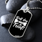 Ruff Day Necklace Stainless Steel or 18k Gold Dog Tag 24" Chain-Express Your Love Gifts