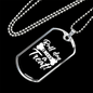 Ruff Day Necklace Stainless Steel or 18k Gold Dog Tag 24" Chain-Express Your Love Gifts