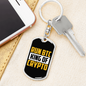 Run BTC Crypto Keychain Stainless Steel or 18k Gold Dog Tag Keyring-Express Your Love Gifts