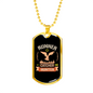 Runner Catcher Hunter Hunting Necklace Stainless Steel or 18k Gold Dog Tag 24"-Express Your Love Gifts