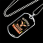 Runner Catcher Hunter Hunting Necklace Stainless Steel or 18k Gold Dog Tag 24"-Express Your Love Gifts
