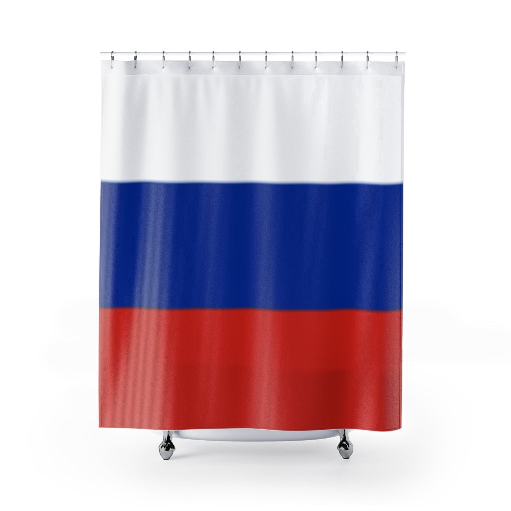 Russia Flag Stylish Design 71" x 74" Elegant Waterproof Shower Curtain for a Spa-like Bathroom Paradise Exceptional Craftsmanship-Express Your Love Gifts