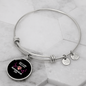 Russian Blue Cat Bracelet Stainless Steel or 18k Gold Circle Bangle-Express Your Love Gifts