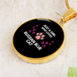 Russian Blue Cat Circle Necklace Stainless Steel or 18k Gold 18-22"-Express Your Love Gifts