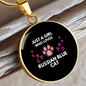 Russian Blue Cat Circle Necklace Stainless Steel or 18k Gold 18-22"-Express Your Love Gifts